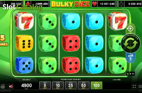 Скрин2. Bulky Dice слот