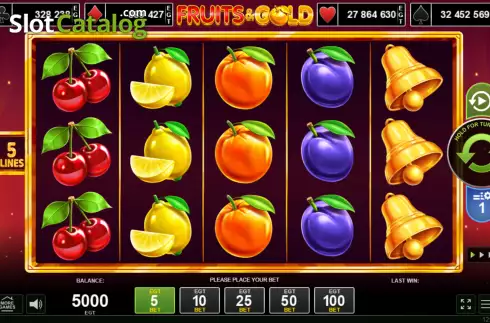 Скрин2. Fruits & Gold слот