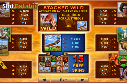 Скрин2. Kangaroo Land слот