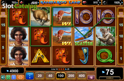 Скрин8. Kangaroo Land слот