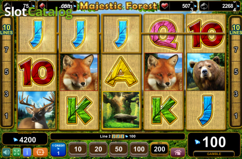 Скрин8. Majestic Forest слот