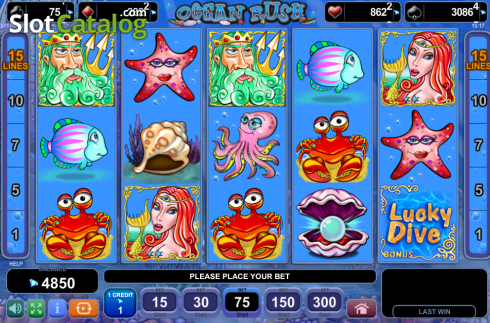 Скрин7. Ocean Rush слот
