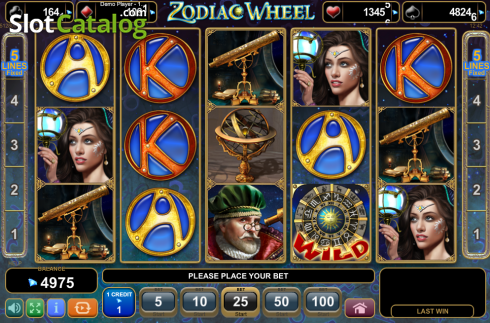 Скрин6. Zodiac Wheel (Amusnet) слот
