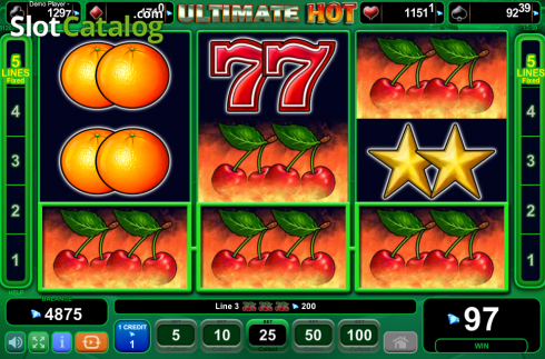 Скрин7. Ultimate Hot (Amusnet) слот