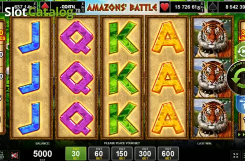 Скрин2. Amazons' Battle (Amusnet) слот