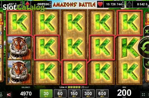Скрин4. Amazons' Battle (Amusnet) слот