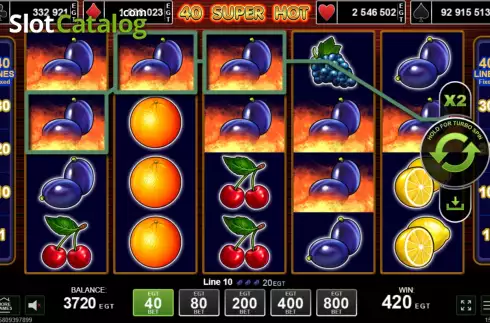 Скрин5. 40 Super Hot слот
