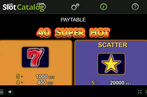 Скрин7. 40 Super Hot слот