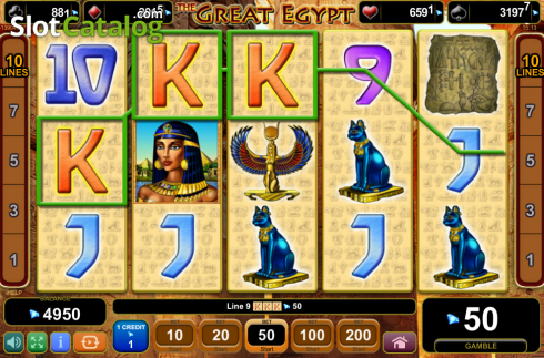 Скрин7. The Great Egypt слот