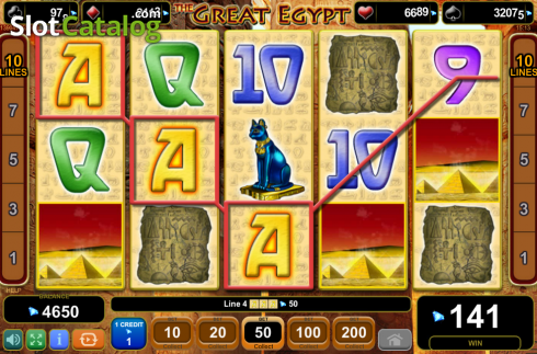 Скрин9. The Great Egypt слот
