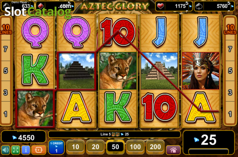Скрин9. Aztec Glory слот