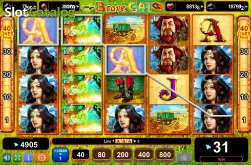 Скрин4. Brave Cat слот