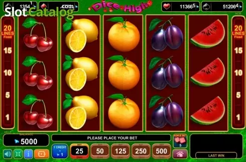 Скрин7. Dice High слот