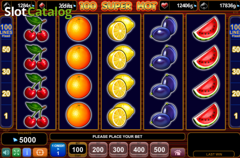 Скрин2. 100 Super Hot (Amusnet) слот