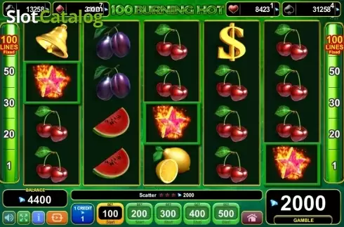 Скрин3. 100 Burning Hot слот