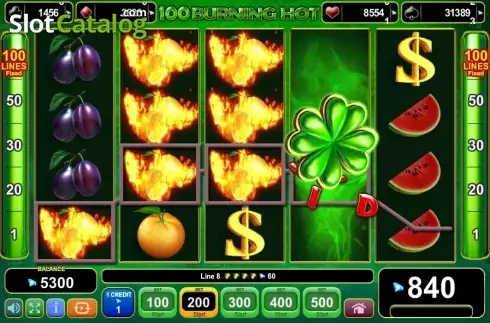 Скрин4. 100 Burning Hot слот