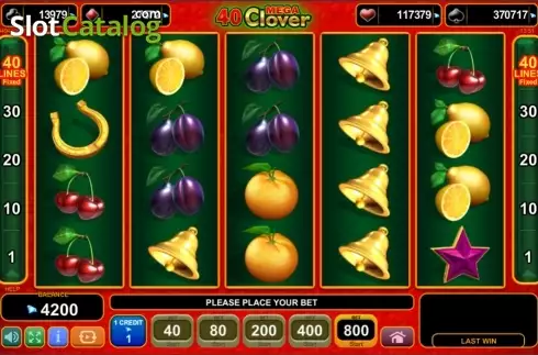 Скрин2. 40 Mega Clover (Amusnet) слот