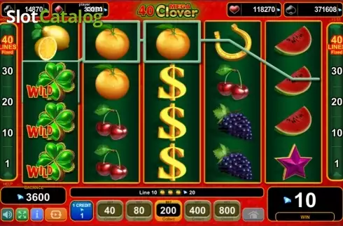 Скрин3. 40 Mega Clover (Amusnet) слот