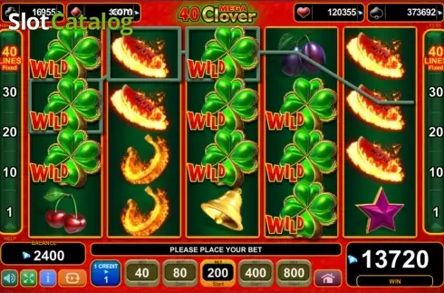 Скрин5. 40 Mega Clover (Amusnet) слот