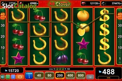 Скрин6. 40 Mega Clover (Amusnet) слот