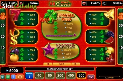 Скрин7. 40 Mega Clover (Amusnet) слот