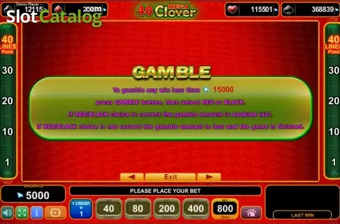 Скрин8. 40 Mega Clover (Amusnet) слот