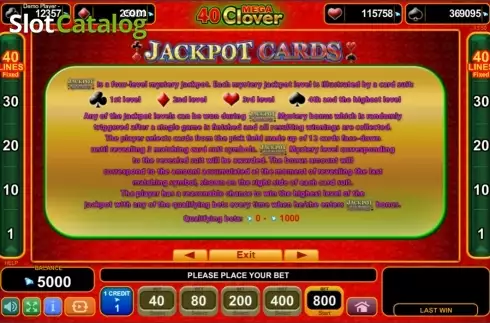 Скрин9. 40 Mega Clover (Amusnet) слот