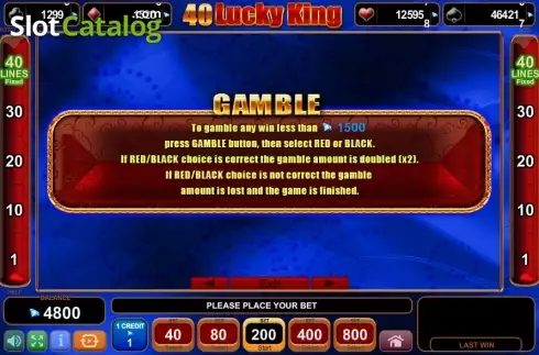 Скрин4. 40 Lucky King (Amusnet) слот