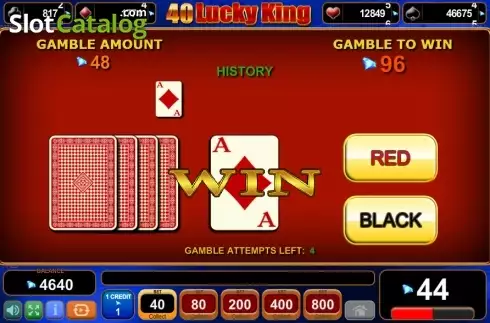 Скрин9. 40 Lucky King (Amusnet) слот