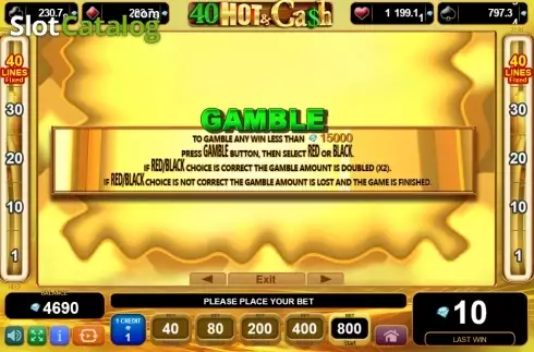 Скрин9. 40 Hot and Cash слот