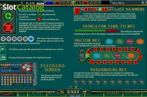 Скрин5. European Roulette (Amusnet Interactive) слот