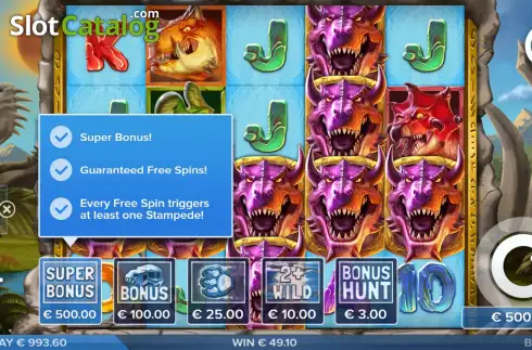 Скрин9. Rex Stampede слот