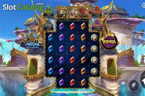 Скрин2. Atlantis Throne Hold and Win слот