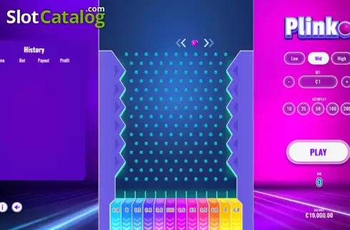 Скрин2. Plinko (Ela Games) слот