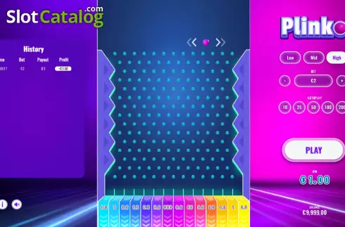 Скрин4. Plinko (Ela Games) слот