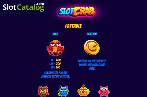 Скрин5. Slot Crab слот