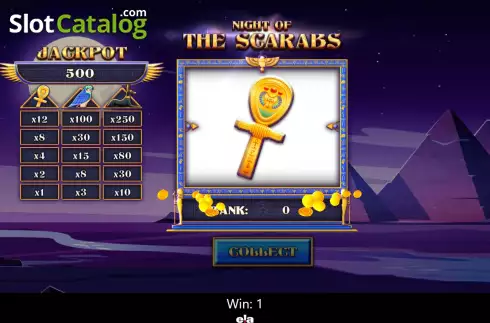 Скрин4. Night Of The Scarabs слот