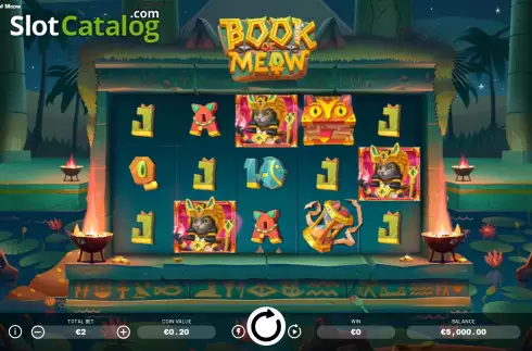 Скрин2. Book of Meow слот