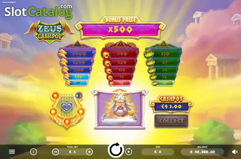 Скрин3. Zeus Cashpot слот