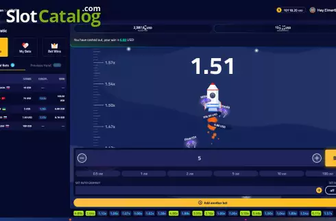Скрин4. Rocketman (Elbet) слот