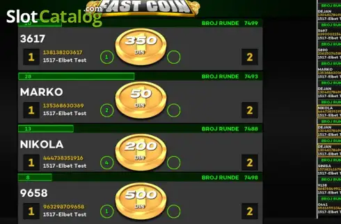 Скрин2. Fast Coin слот