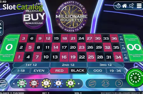 Скрин8. Who Wants To Be A Millionaire Roulette (Electric Elephant) слот