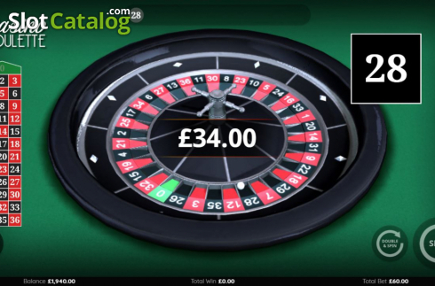 Скрин3. Casino Roulette (Endemol Games) слот