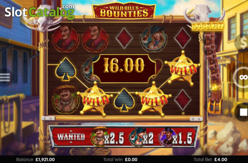 Скрин3. Wild Bills Bounties слот