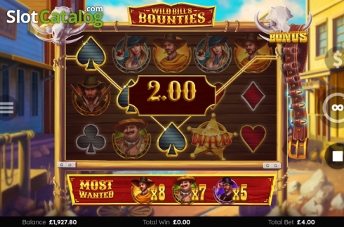 Скрин4. Wild Bills Bounties слот