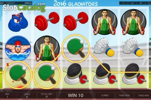 Скрин8. 2016 Gladiators слот