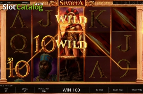 Скрин5. Almighty Sparta слот