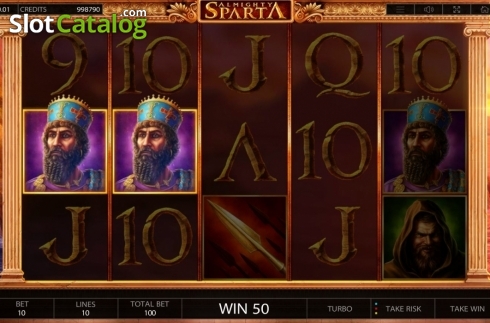 Скрин3. Almighty Sparta слот