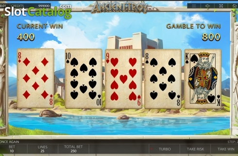 Скрин6. Ancient Troy Dice слот