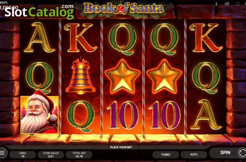 Скрин2. Book of Santa (Endorphina) слот